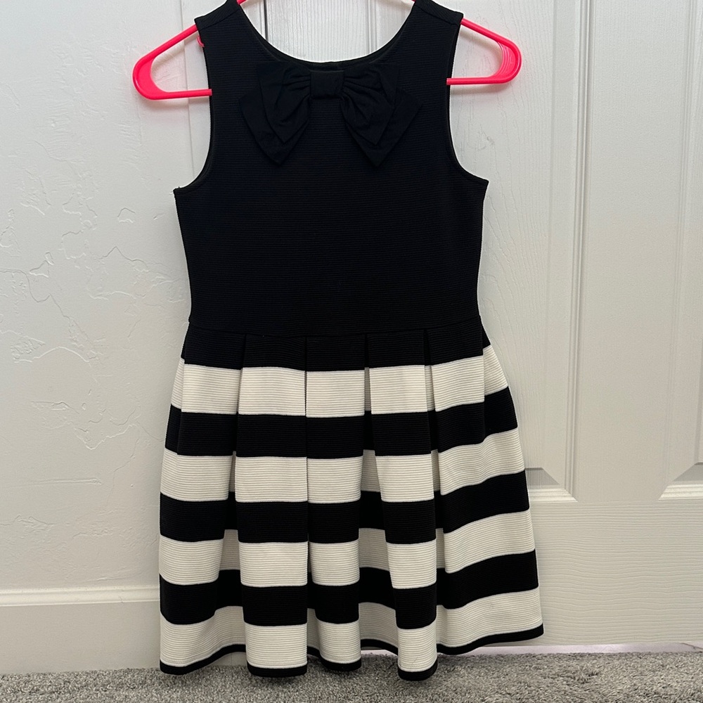 Janie and Jack Elegant Black and White Dress